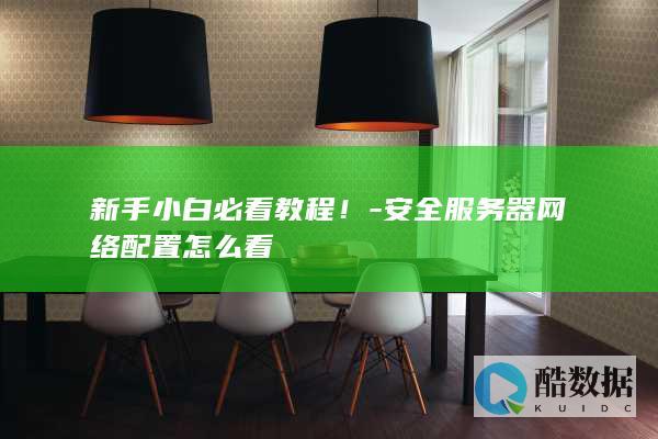 新手小白必看教程！-安全服务器网络配置怎么看
