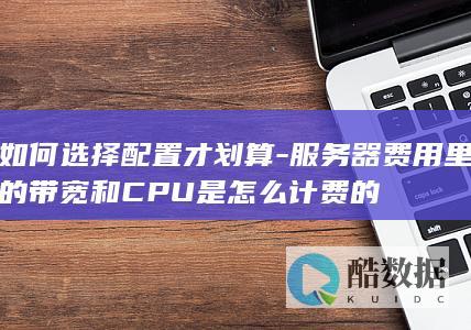 如何选择配置才划算-服务器费用里的带宽和CPU是怎么计费的