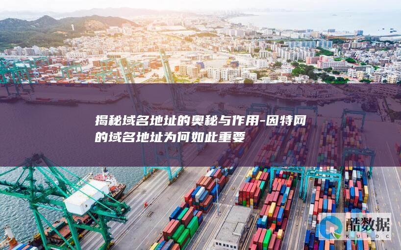 揭秘域名地址的奥秘与作用-因特网的域名地址为何如此重要