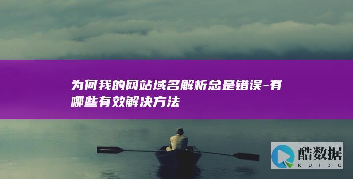 为何我的网站域名解析总是错误