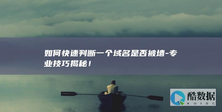 如何快速判断一个域名是否被墙-专业技巧揭秘！