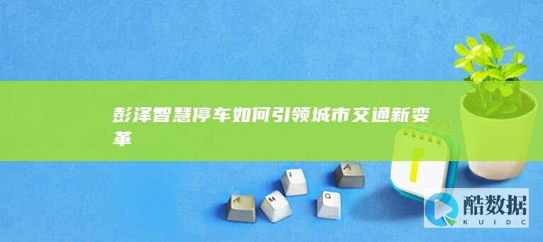 彭泽智慧停车技术革新