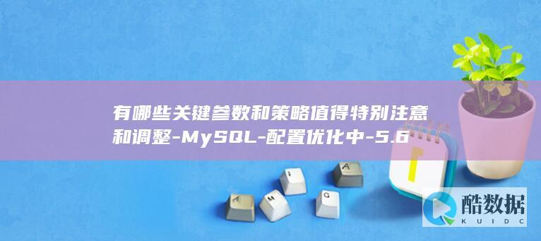 有哪些关键参数和策略值得特别注意和调整-MySQL-配置优化中-5.6