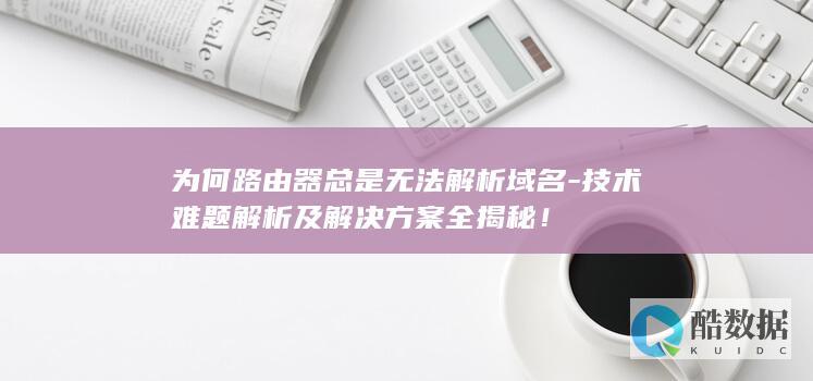 为何路由器总是无法解析域名-技术难题解析及解决方案全揭秘！