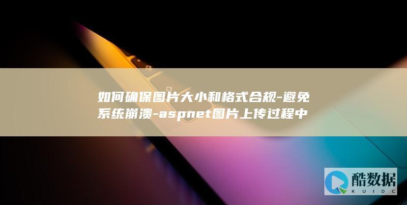 如何确保图片大小和格式合规-避免系统崩溃-aspnet图片上传过程中