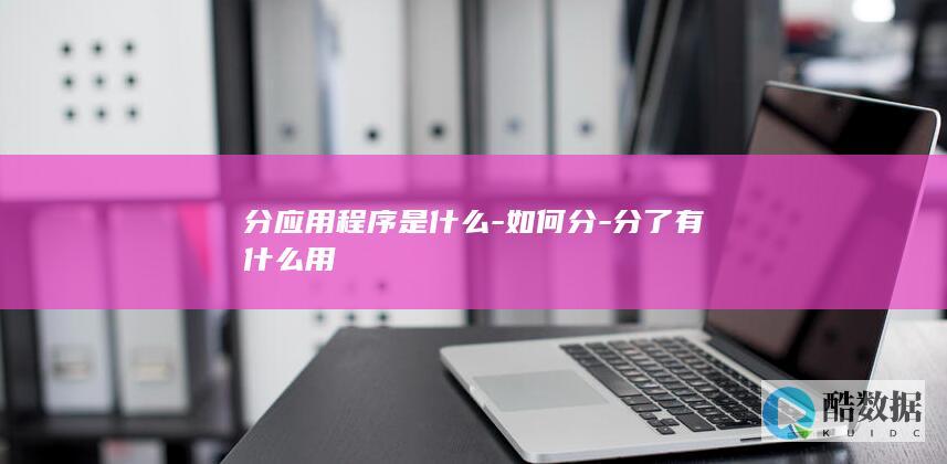 分应用程序是什么-如何分-分了有什么用