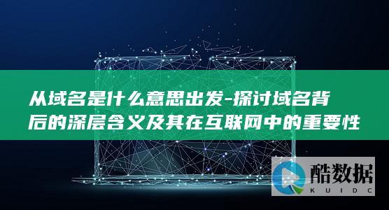 从域名是什么意思出发-探讨域名背后的深层含义及其在互联网中的重要性