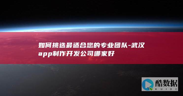 武汉app制作开发公司哪家好