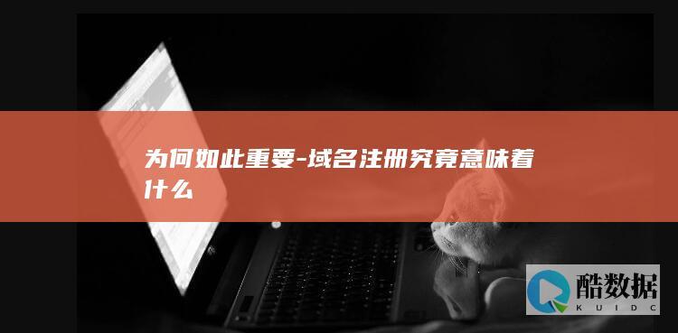 为何如此重要-域名注册究竟意味着什么