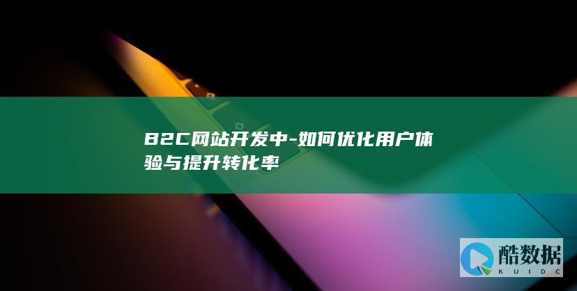 B2C网站开发中-如何优化用户体验与提升转化率