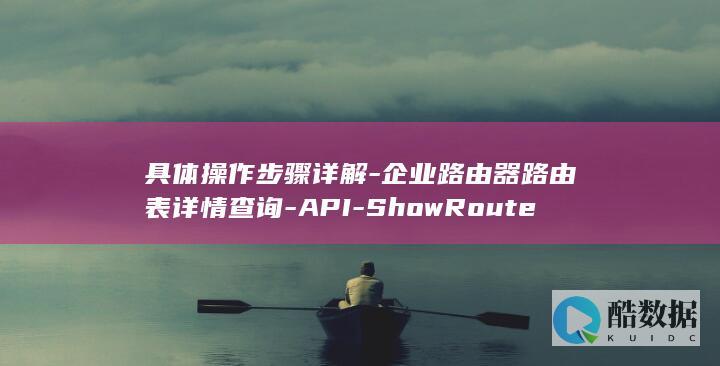 API企业路由器路由表查询