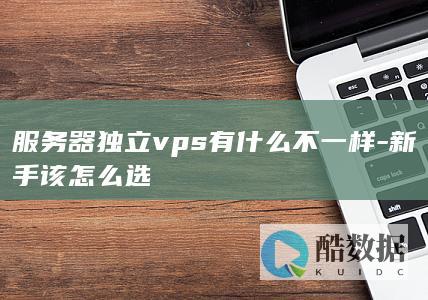 服务器独立vps有什么不一样-新手该怎么选