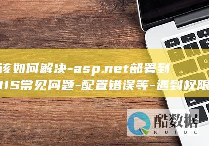 该如何解决-asp.net部署到IIS常见问题-配置错误等-遇到权限