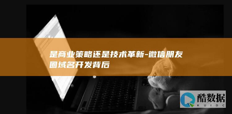 是商业策略还是技术革新-微信朋友圈域名开发背后