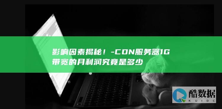 影响因素揭秘！-CDN服务器1G带宽的月利润究竟是多少