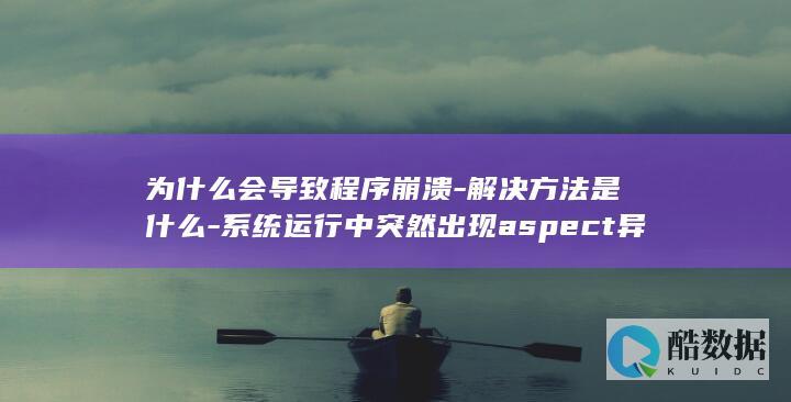 为什么会导致程序崩溃-解决方法是什么-系统运行中突然出现aspect异常