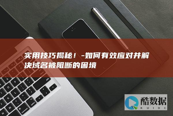 实用技巧揭秘！-如何有效应对并解决域名被阻断的困境