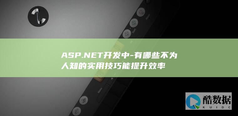 ASP.NET开发中-有哪些不为人知的实用技巧能提升效率