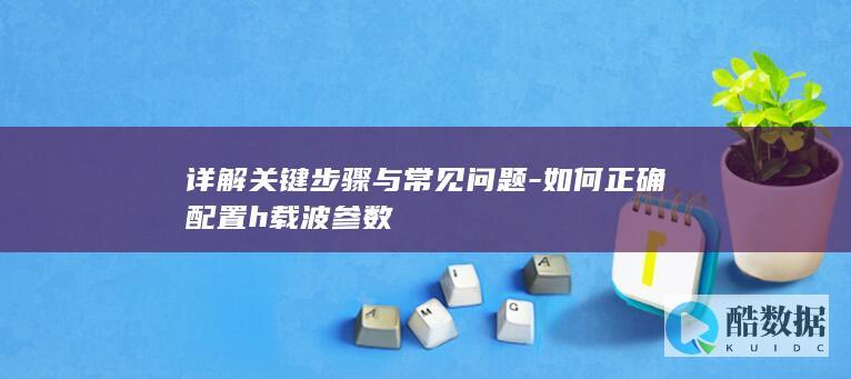 如何正确配置h载波参数