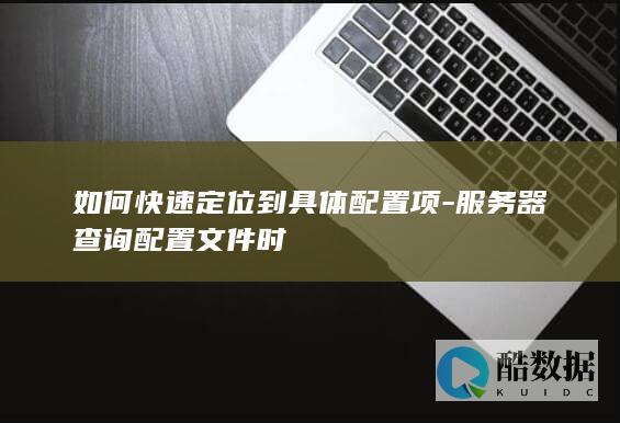 如何快速定位到具体配置项-服务器查询配置文件时