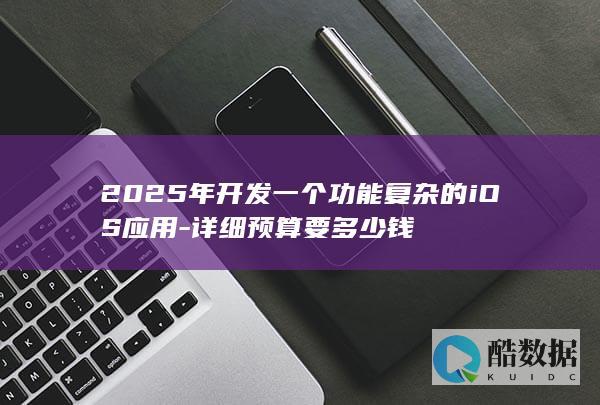 2025年开发一个功能复杂的iOS应用-详细预算要多少钱