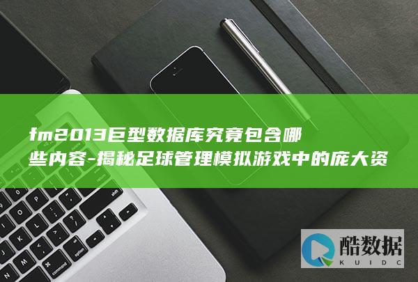 fm2013巨型数据库究竟包含哪些内容-揭秘足球管理模拟游戏中的庞大资料库之谜