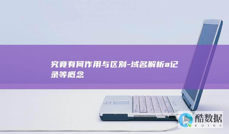 究竟有何作用与区别-域名解析a记录等概念