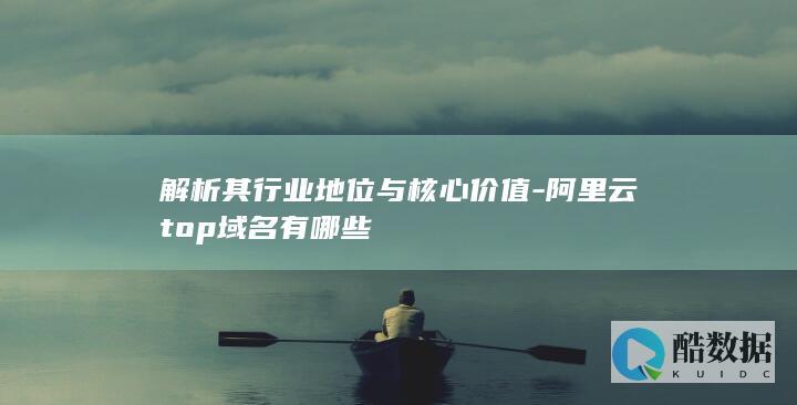 解析其行业地位与核心价值-阿里云top域名有哪些