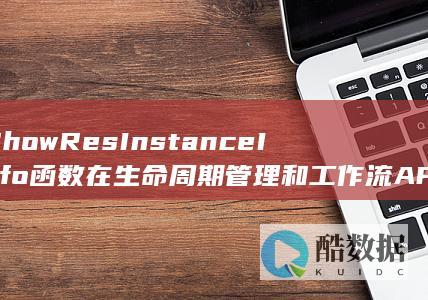 ShowResInstanceInfo函数在生命周期管理和工作流API中的应用有何特点