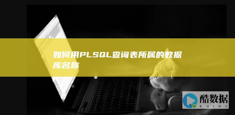 PLSQL查询表所属数据库
