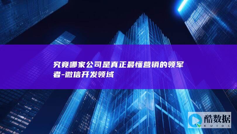 最懂微信营销的公司分析