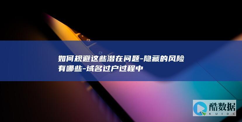 避免域名过户问题的策略