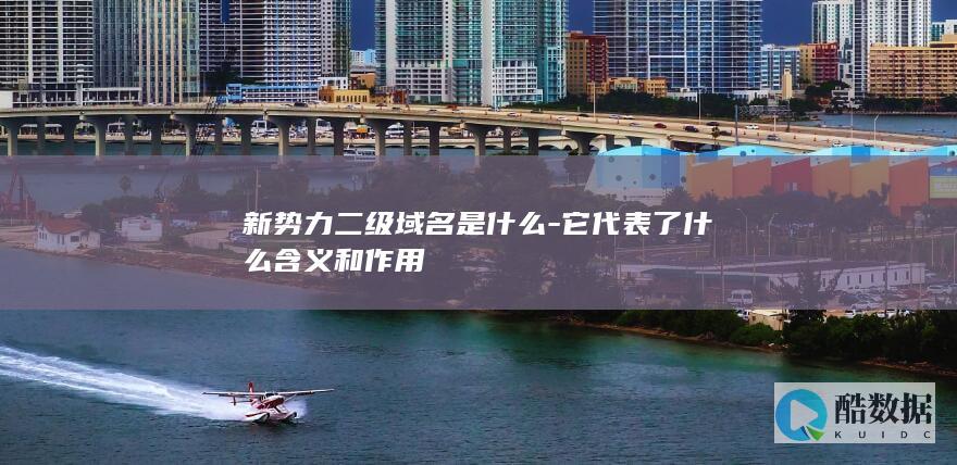 新势力二级域名是什么-它代表了什么含义和作用