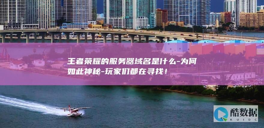 王者荣耀的服务器域名是什么-为何如此神秘-玩家们都在寻找！