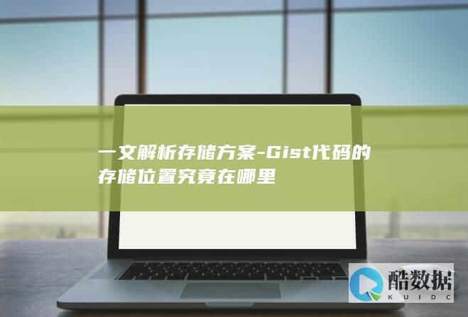 Gist代码在哪里存储