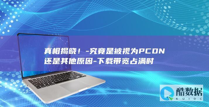 究竟是被视为PCDN还是其他原因
