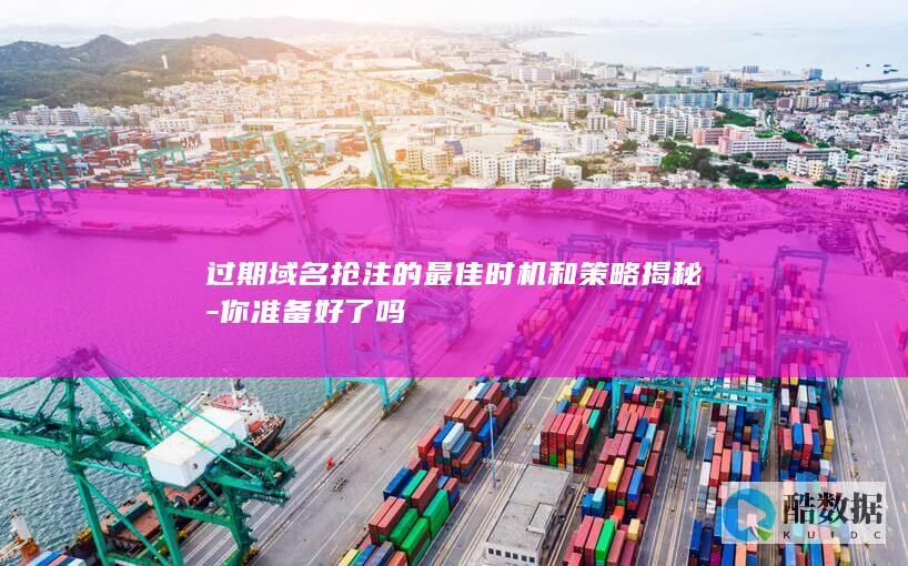 抢注过期域名策略指南