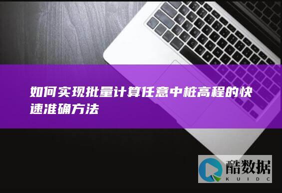 如何实现批量计算任意中桩高程的快速准确方法