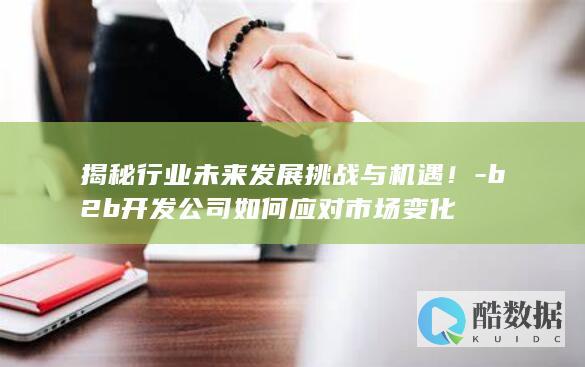 b2b开发公司应对市场变化