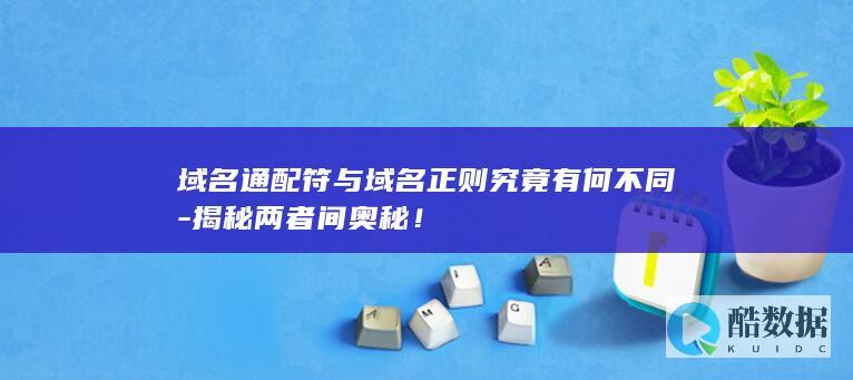 域名通配符与域名正则究竟有何不同-揭秘两者间奥秘!