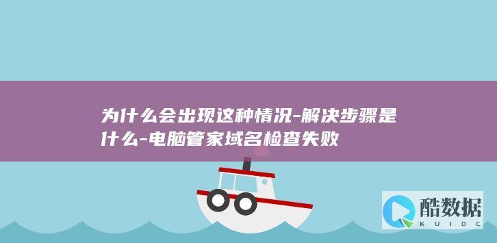 电脑管家域名检查失败