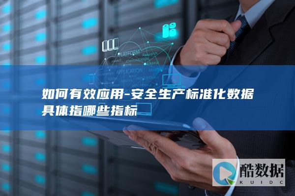 如何有效应用-安全生产标准化数据具体指哪些指标