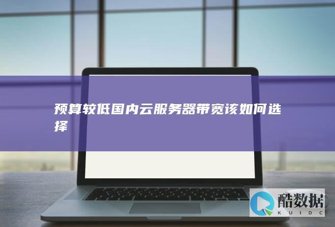 预算较低国内云服务器带宽该如何选择