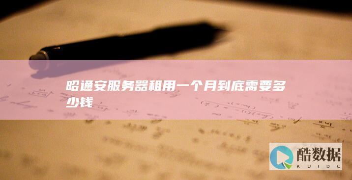 昭通安服务器租用一个月到底需要多少钱