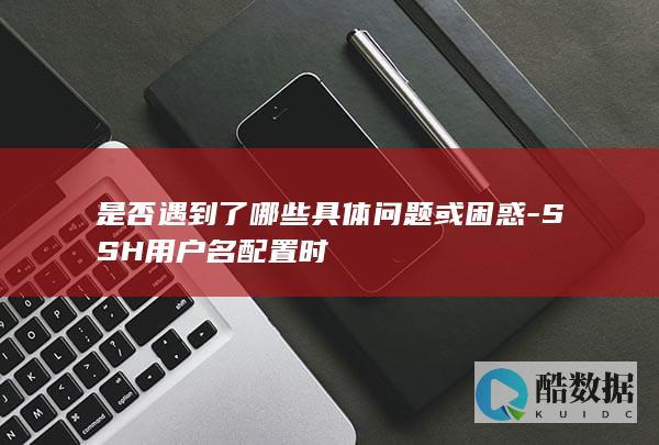 是否遇到了哪些具体问题或困惑-SSH用户名配置时