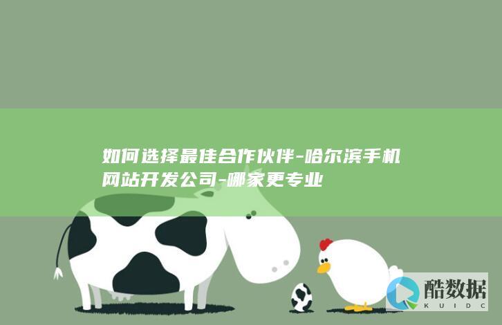如何选择最佳合作伙伴-哈尔滨手机网站开发公司-哪家更专业