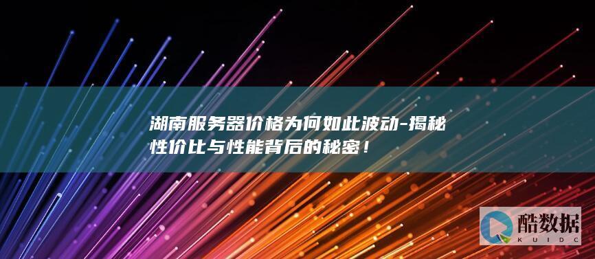 湖南服务器价格为何如此波动-揭秘性价比与性能背后的秘密！