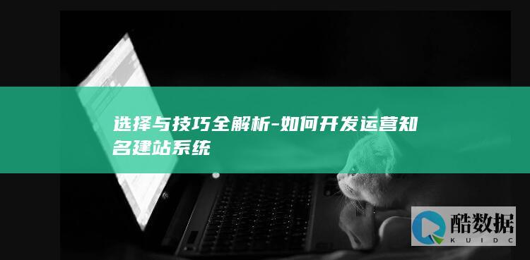 选择与技巧全解析-如何开发运营知名建站系统