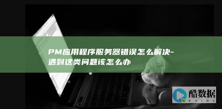 PM应用程序服务器错误怎么解决-遇到这类问题该怎么办
