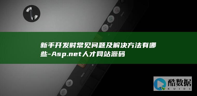 新手开发时常见问题及解决方法有哪些-Asp.net人才网站源码